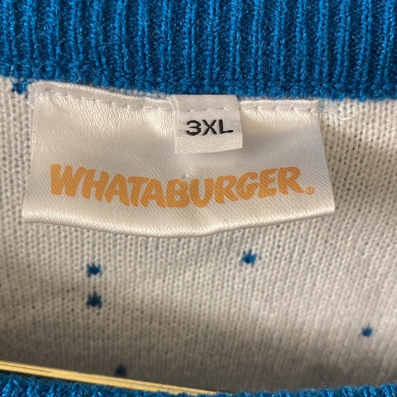 Whataburger Sweater 2021 Ugly Christmas Holiday Sweater Mens 3XL - Picture 6 of 8